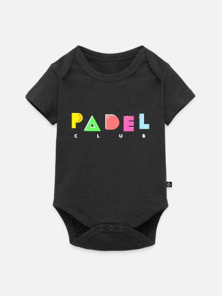 Padel - Lahja padel-rakastajalle - Premium vauvojen lyhythihainen body - musta