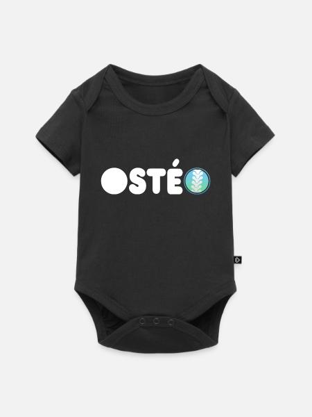 Osteo oder Osteopath - besonderes Osteogeschenk - Baby Premium Kurzarmbody - Schwarz