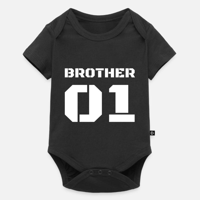 Design de t-shirt avec imprimé « Brother 01 » - Body à manches courtes Premium Bébé - noir