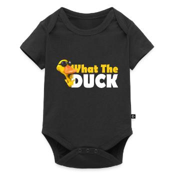 What The Duck - Funny duck - Baby Premium Kurzarmbody - Schwarz - Vorne