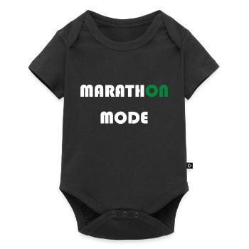 Triathlon Swim Bike Run Marathon - Baby Premium Kurzarmbody - Schwarz - Vorne