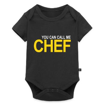 Call me Chef - Baby Premium short-sleeve bodysuit - black - Front