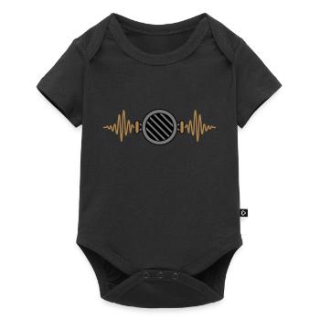 Pulse Charcoal Grill Barbecue Frequency - Baby Premium short-sleeve bodysuit - black - Front