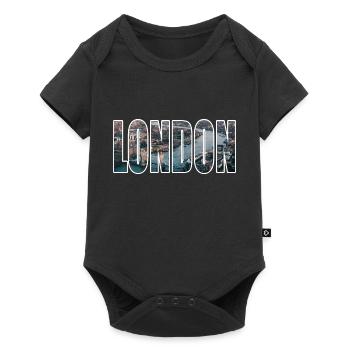 Londres - Body à manches courtes Premium Bébé - noir - Devant