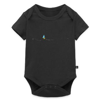 Schiff Ukraine - Baby Premium Kurzarmbody - Schwarz - Vorne