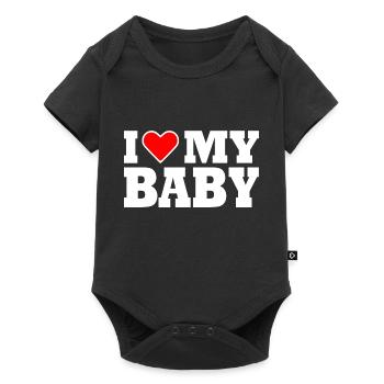 I love my baby - Body à manches courtes Premium Bébé - noir - Devant
