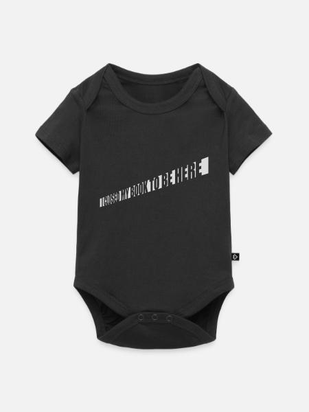 I closed my book - Baby Premium Kurzarmbody - Schwarz