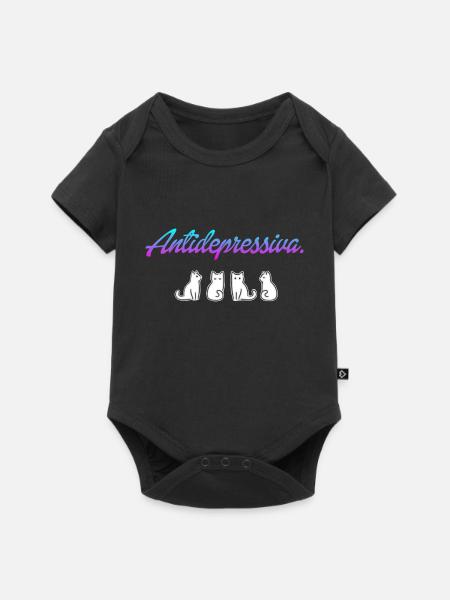 Katzenliebe. - Baby Premium Kurzarmbody - Schwarz