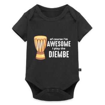 Djembe Player Drummer Music Drum Musician - Baby Premium short-sleeve bodysuit - black - Front