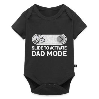 Slide To Activate Dad Mode - New Dad Soon To Be Da - Baby Premium short-sleeve bodysuit - black - Front