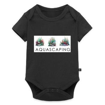 Aquascaping-Meisterwerk: Natur im Glas - Baby Premium Kurzarmbody - Schwarz - Vorne