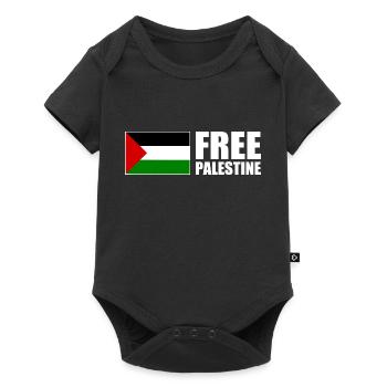 Free palestine - Body à manches courtes Premium Bébé - noir - Devant