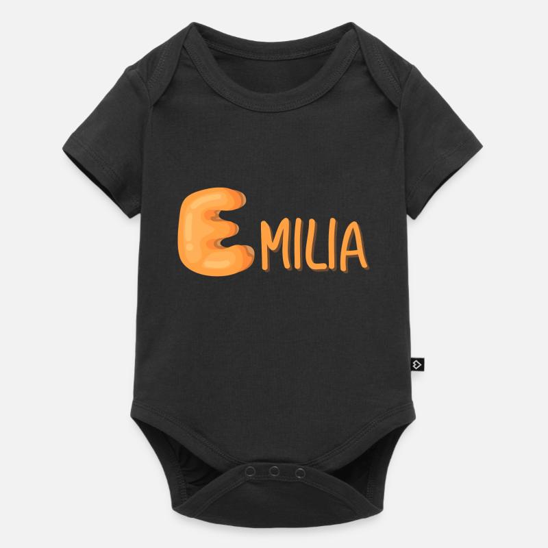 Emilia - Body à manches courtes Premium Bébé - noir