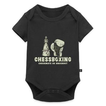 Chess Boxing - Checkmate or Knockout Chess Boxing - Baby Premium short-sleeve bodysuit - black - Front