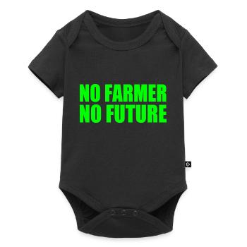 no farmer no future - Body à manches courtes Premium Bébé - noir - Devant