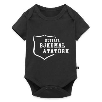 Atatürk Turkey Mustafa BJKemal Silhouette - Baby Premium Kurzarmbody - Schwarz - Vorne