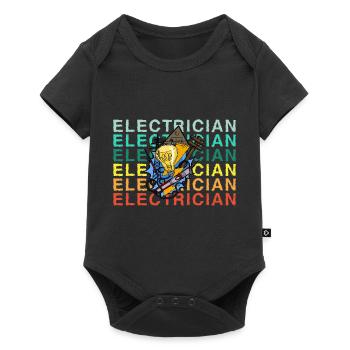 Electrician Electrician Lighting Technician Lamp - Baby Premium short-sleeve bodysuit - black - Front