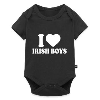 I love irish boys - Baby Premium short-sleeve bodysuit - black - Front