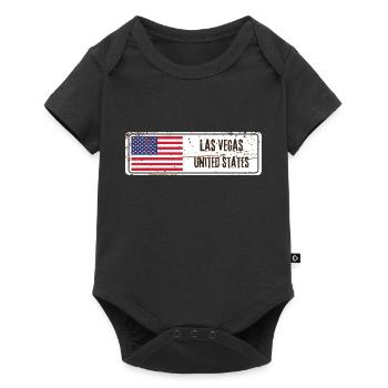 Las Vegas United States Flag - Baby Premium short-sleeve bodysuit - black - Front