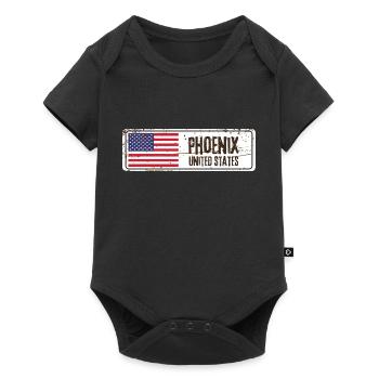 Phoenix United States Flag - Baby Premium short-sleeve bodysuit - black - Front
