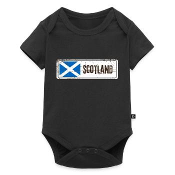 Drapeau de l’Écosse - Body à manches courtes Premium Bébé - noir - Devant