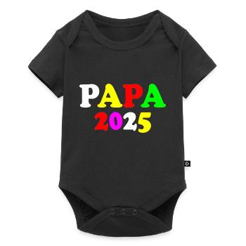 Papa 2025 - Body à manches courtes Premium Bébé - noir - Devant