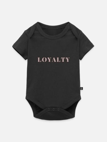 Loyalty - Baby Premium Kurzarmbody - Schwarz