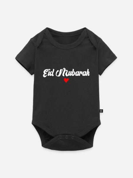 Islam Eid Mubarak - Baby Premium Kurzarmbody - Schwarz