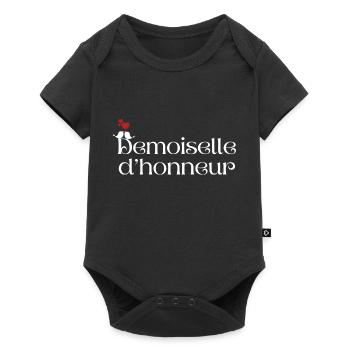 Demoiselle d’honneur - Body à manches courtes Premium Bébé - noir - Devant