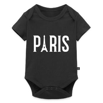 Paris - Body à manches courtes Premium Bébé - noir - Devant