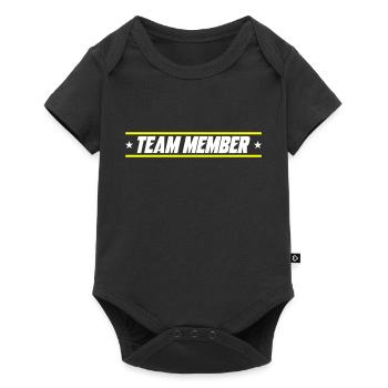 Team Mitglied - Baby Premium Kurzarmbody - Schwarz - Vorne