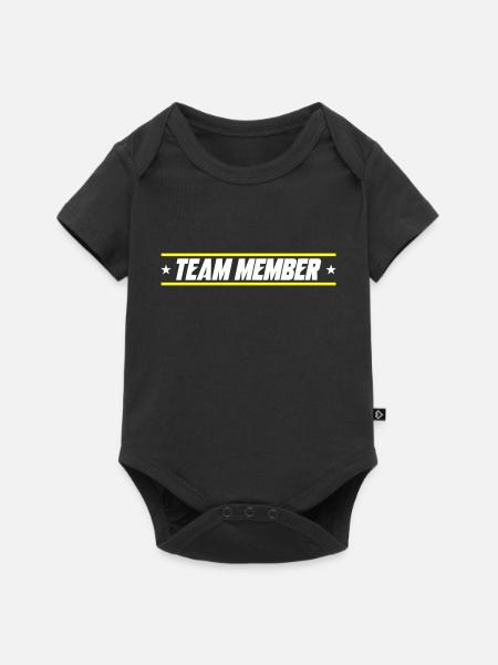Team Mitglied - Baby Premium Kurzarmbody - Schwarz