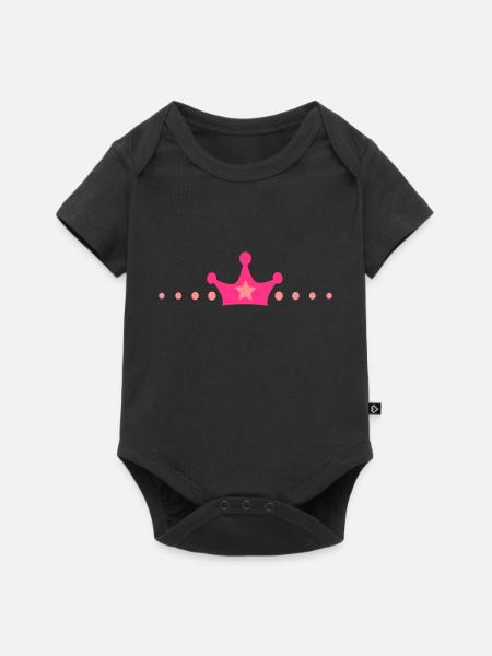 Krone - Baby Premium Kurzarmbody - Schwarz