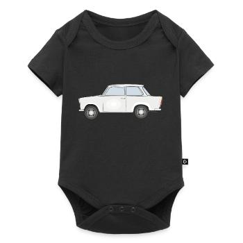 Trabi, Transnt aus der DDR - Baby Premium Kurzarmbody - Schwarz - Vorne