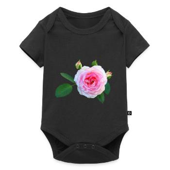 daffodils roses rosen blumen flowers tulips tulpen - Baby Premium Kurzarmbody - Schwarz - Vorne