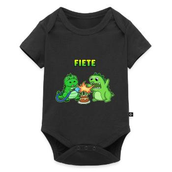 Fiete Geburtstag Geschenk - Baby Premium Kurzarmbody - Schwarz - Vorne