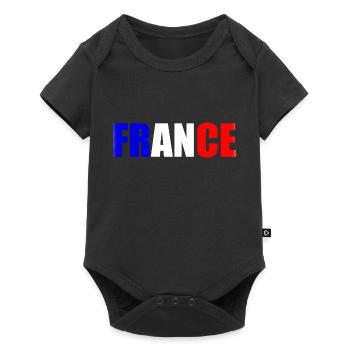 france - Baby Premium short-sleeve bodysuit - black - Front