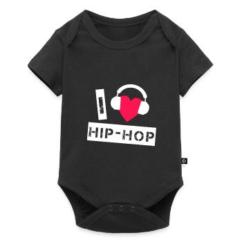 Hip Hop - Body à manches courtes Premium Bébé - noir - Devant