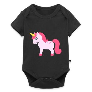 Licorne - licorne - Body à manches courtes Premium Bébé - noir - Devant