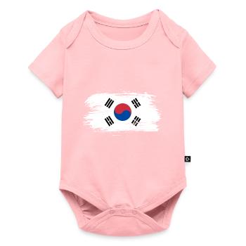 South Korea flag - Baby Premium short-sleeve bodysuit - rose - Front