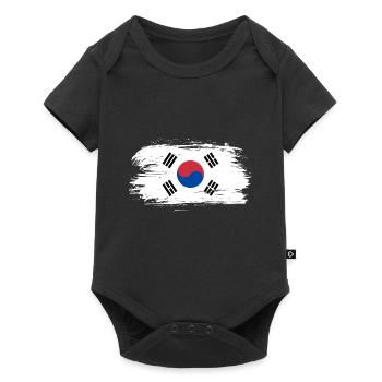 South Korea flag - Baby Premium short-sleeve bodysuit - black - Front