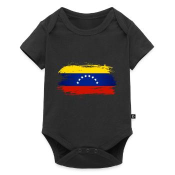 Venezuela Flag Flag - Baby Premium short-sleeve bodysuit - black - Front