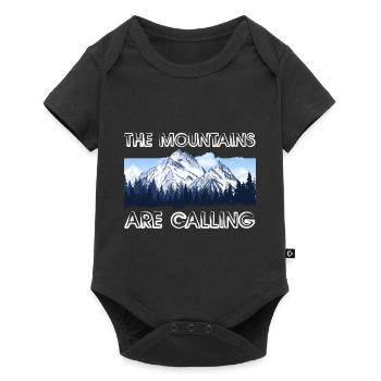 Montagne montagne nature randonnée randonnée - Body à manches courtes Premium Bébé - noir - Devant