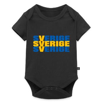 Suède Suédois Sverige - Body à manches courtes Premium Bébé - noir - Devant