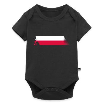 Poland Flag - Football National Team - Baby Premium short-sleeve bodysuit - black - Front