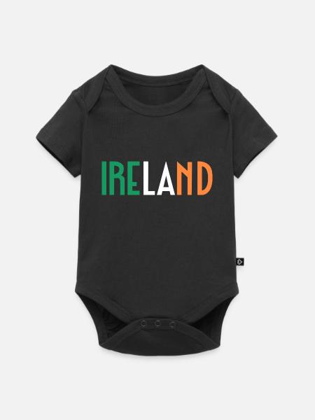 Irland - Baby Premium Kurzarmbody - Schwarz