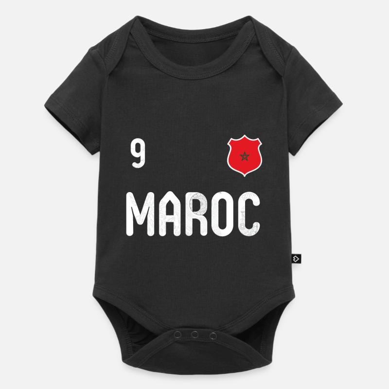 Teeshirt Maroc avec le numéro 9 - Body à manches courtes Premium Bébé - noir