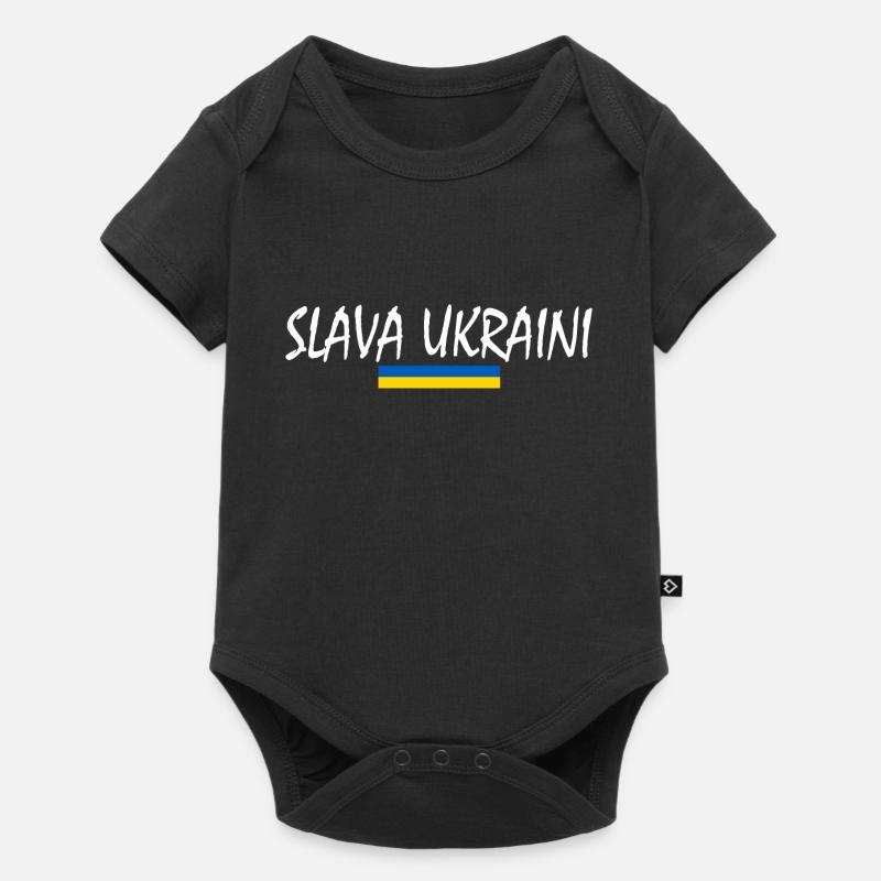 Slava ukraini - Body à manches courtes Premium Bébé - noir