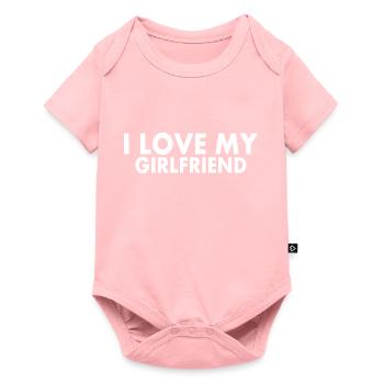I love my girlfriend - Body à manches courtes Premium Bébé - rose - Devant