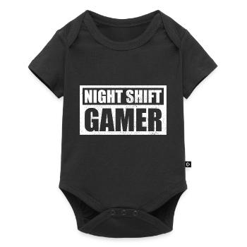 Gaming Night Shift Gamer - Body à manches courtes Premium Bébé - noir - Devant